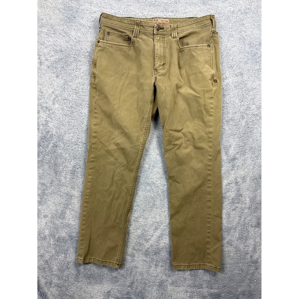 5.11 Tactical Mens 34x30(28.5) Tan Khaki Pants Straight Leg Utility Workwear